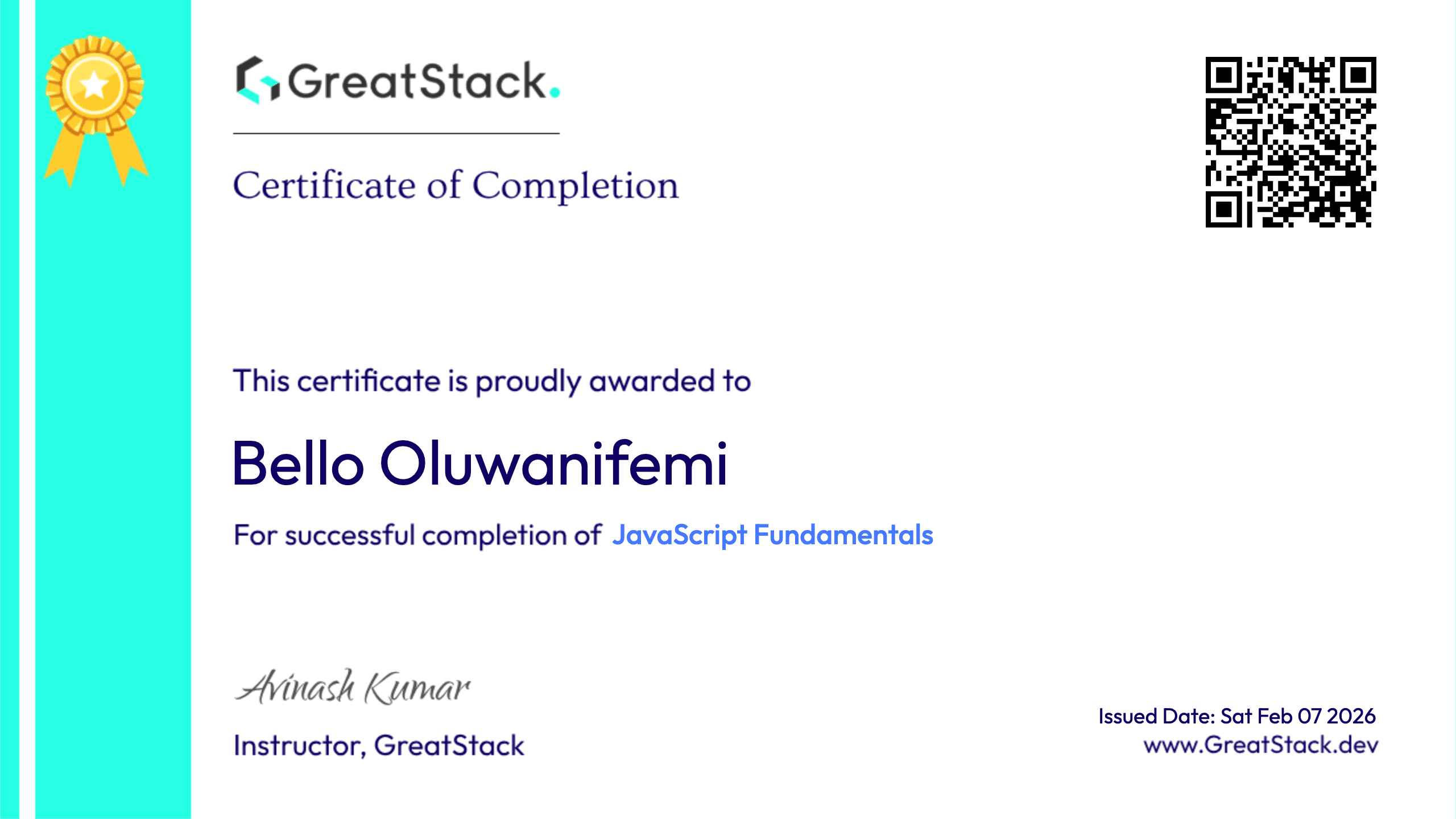 GreatStack JavaScript Fundamentals