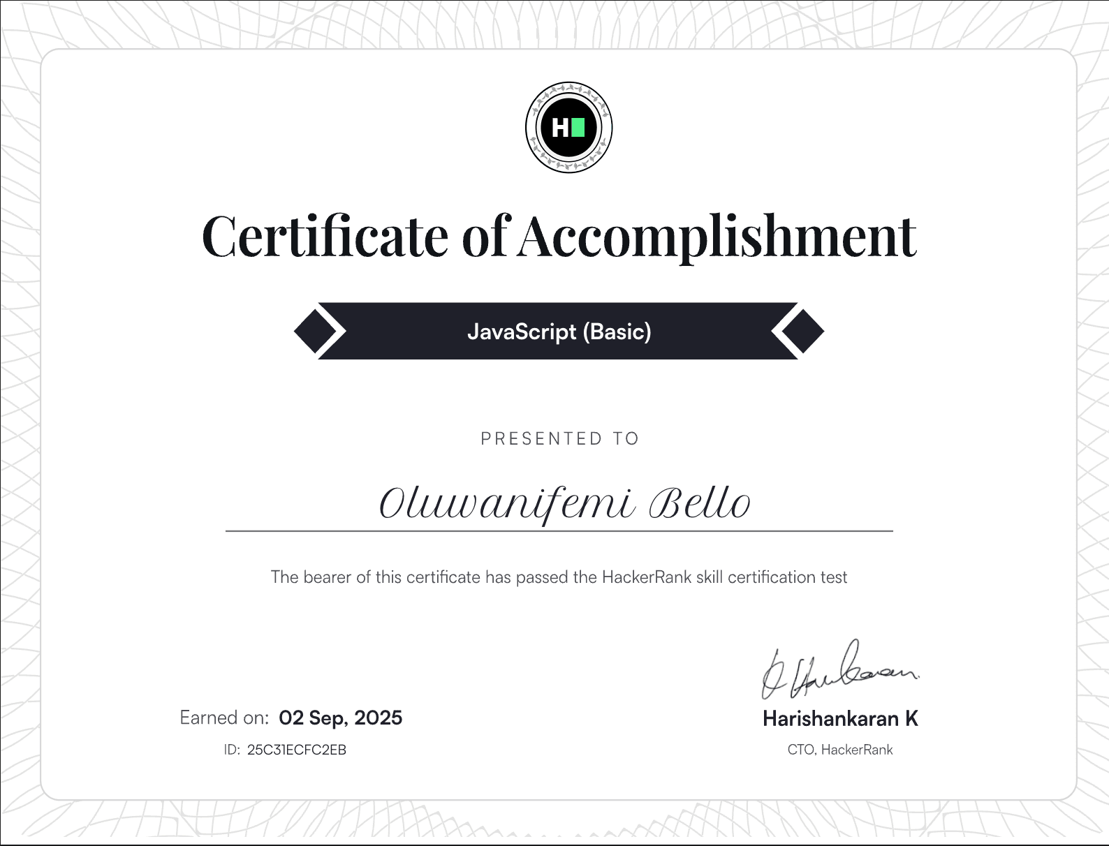 HackerRank JavaScript (Basic)