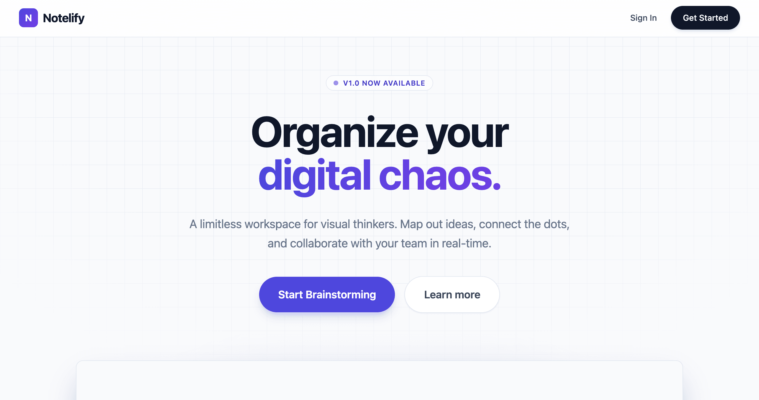 Notelify interface showcasing AI and software engineering by Nifemi Bello